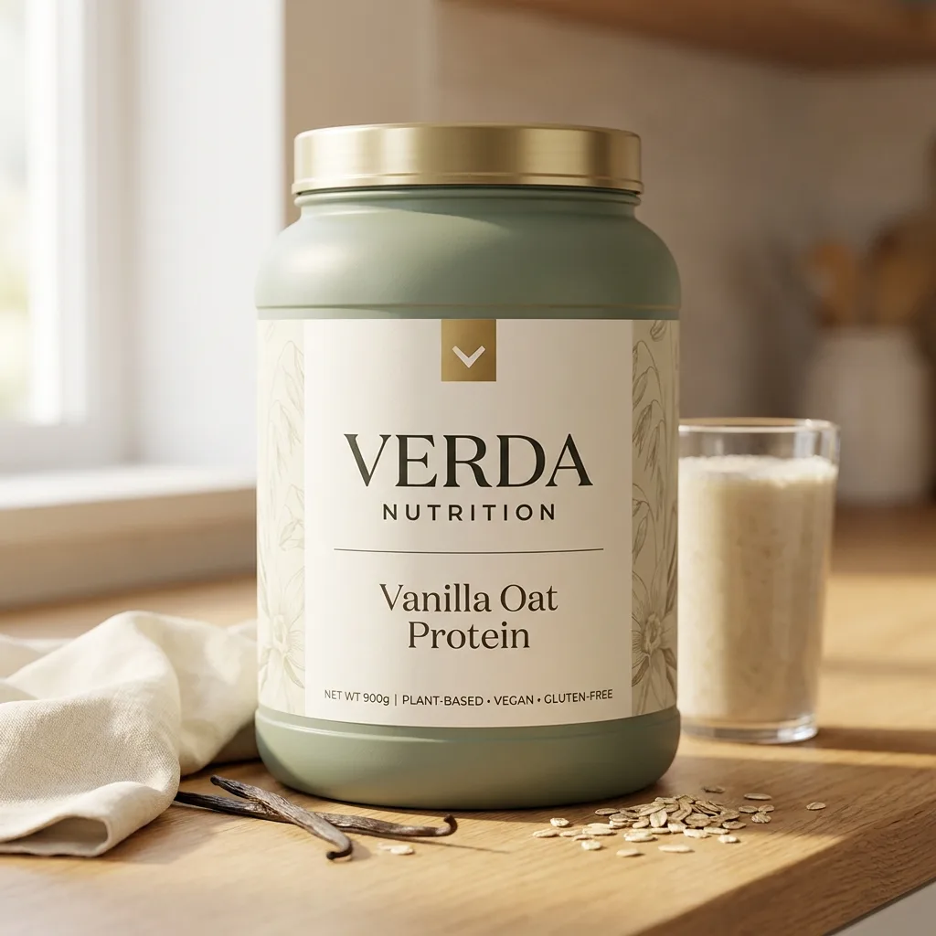 Verda Nutrition product hero — clean tub shot for ecommerce and PDP placements